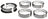 Clevite MS-2366A-10 Engine Crankshaft Main Bearing Set