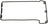 Mahle VS50507SL Engine Valve Cover Gasket - Left