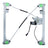WAI WPR0665RM Window Motor and Regulator Assembly - Front Right