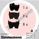 Zimmermann 22491.165.2 Disc Brake Pad Set - Front