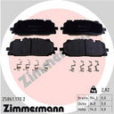 Zimmermann 25861.170.2 Disc Brake Pad Set - Front