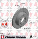 Zimmermann 400.5546.20 Disc Brake Rotor - Rear, Rear Left or Rear Right