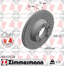 Zimmermann 460.4512.20 Disc Brake Rotor - Rear Left