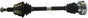 Metelli 17-0358 CV Axle Assembly - Front Left