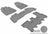 MAXpider Rubber Floor Mats for 2013 2012 2011 2010 2009 2008 2007 Acura MDX [Covers Front & Both Rear Rows, Gray] L1AC00001501