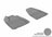 MAXpider Rubber Floor Mats for 2013 2012 2011 2010 2009 2008 2007 Acura MDX [Covers Front Row, Gray] L1AC00011501