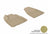 MAXpider Rubber Floor Mats for 2013 2012 2011 2010 2009 2008 2007 Acura MDX [Covers Front Row, Tan] L1AC00011502