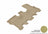 MAXpider Rubber Floor Mats for 2013 2012 2011 2010 2009 2008 2007 Acura MDX [Covers Rear (3rd) Row, Tan] L1AC00031502