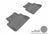 MAXpider Rubber Floor Mats for 2014 2013 2012 2011 2010 2009 Acura TL [Covers Rear (2nd) Row, Gray] L1AC00321501
