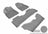 MAXpider Rubber Floor Mats for 2020 2019 2018 2017 2016 2015 2014 Acura MDX [Covers Front & Both Rear Rows, Gray] L1AC00601501