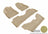 MAXpider Rubber Floor Mats for 2020 2019 2018 2017 2016 2015 2014 Acura MDX [Covers Front & Both Rear Rows, Tan] L1AC00601502