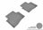 MAXpider Rubber Floor Mats for 2020 2019 2018 2017 2016 2015 2014 Acura RLX [Covers Rear (2nd) Row, Gray] L1AC00721501