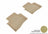 MAXpider Rubber Floor Mats for 2020 2019 2018 2017 2016 2015 2014 Acura RLX [Covers Rear (2nd) Row, Tan] L1AC00721502