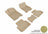 MAXpider Rubber Floor Mats for 2020 2019 2018 2017 2016 2015 Acura TLX [Covers Front & Rear Row, Tan] L1AC00901502