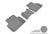 MAXpider Rubber Floor Mats for 2020 2019 2018 2017 2016 2015 Acura TLX [Covers Rear (2nd) Row, Gray] L1AC00921501