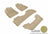 MAXpider Rubber Floor Mats for 2020 2019 2018 2017 Acura MDX [Covers Front & Both Rear Rows, Tan] L1AC01001502