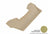 MAXpider Rubber Floor Mats for 2020 2019 2018 2017 Acura MDX [Covers Rear (3rd) Row, Tan] L1AC01031502