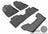 MAXpider Rubber Floor Mats for 2020 2019 2018 2017 Acura MDX [Covers Front & Both Rear Rows, Gray] L1AC01201501