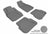 MAXpider Rubber Floor Mats for 2011 2010 2009 2008 2007 2006 Audi A6 [Covers Front & Rear Row, Gray] L1AD00601501