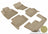 MAXpider Rubber Floor Mats for 2015 2014 2013 2012 2011 2010 2009 2008 2007 Audi Q7 [Covers Front & Both Rear Rows, Tan] L1AD02601502