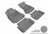 MAXpider Rubber Floor Mats for A4/S4 [Covers Front & Rear Row, Gray] L1AD02701501