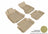 MAXpider Rubber Floor Mats for Audi [Covers Front & Rear Row, Tan] L1AD02701502