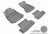 MAXpider Rubber Floor Mats for A5/S5 [Covers Front & Rear Row, Gray] L1AD02801501