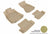 MAXpider Rubber Floor Mats for Audi [Covers Front & Rear Row, Tan] L1AD02801502