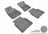MAXpider Rubber Floor Mats for 2018 2017 2016 2015 2014 2013 2012 2011 Audi A8 Quattro [Covers Front & Rear Row, Gray] L1AD03001501