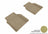 MAXpider Rubber Floor Mats for 2018 2017 2016 2015 2014 2013 2012 2011 Audi A8 Quattro [Covers Rear (2nd) Row, Tan] L1AD03021502