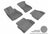 MAXpider Rubber Floor Mats for 2017 2016 2015 2014 2013 2012 2011 Audi A8 Quattro [Covers Front & Rear Row, Gray] L1AD03101501