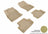 MAXpider Rubber Floor Mats for Audi [Covers Front & Rear Row, Tan] L1AD03301502