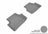MAXpider Rubber Floor Mats for Audi [Covers Rear (2nd) Row, Gray] L1AD03321501