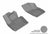 MAXpider Rubber Floor Mats for 2018 2017 2016 2015 Audi Q3 [Covers Front Row, Gray] L1AD03911501