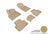 MAXpider Rubber Floor Mats for Audi [Covers Front & Rear Row, Tan] L1AD04001502