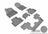 MAXpider Rubber Floor Mats for Q7/SQ7 [Covers Front & Both Rear Rows, Gray] L1AD04101501
