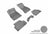 MAXpider Rubber Floor Mats for Audi [Covers Front & Rear Row, Gray] L1AD04201501
