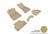 MAXpider Rubber Floor Mats for Audi [Covers Front & Rear Row, Tan] L1AD04201502