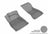 MAXpider Rubber Floor Mats for Audi [Covers Front Row, Gray] L1AD04211501
