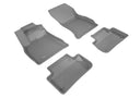 MAXpider Rubber Floor Mats for Q5/SQ5 [Covers Front & Rear Row, Gray] L1AD04701501