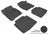 MAXpider Rubber Floor Mats for 2009 2008 2007 2006 2005 Buick LaCrosse [Covers Front & Rear Row, Black] L1BC00201509