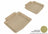 MAXpider Rubber Floor Mats for 2009 2008 2007 2006 2005 Buick LaCrosse [Covers Rear (2nd) Row, Tan] L1BC00221502