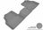 MAXpider Rubber Floor Mats for Encore/Trax [Covers Rear (2nd) Row, Gray] L1BC01621501