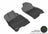 MAXpider Rubber Floor Mats for 2011 2010 2009 2008 2007 2006 Buick Lucerne [Covers Front Row, Black] L1BC01711509