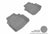MAXpider Rubber Floor Mats for 2011 2010 2009 2008 2007 2006 Buick Lucerne [Covers Rear (2nd) Row, Gray] L1BC01721501