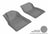 MAXpider Rubber Floor Mats for 2017 2016 2015 2014 2013 2012 Buick Verano [Covers Front Row, Gray] L1BC01811501