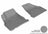 MAXpider Rubber Floor Mats for Buick/Chevrolet/GMC [Covers Front Row, Gray] L1BC02211501