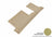 MAXpider Rubber Floor Mats for Buick/Chevrolet/GMC [Covers Rear (3rd) Row, Tan] L1BC02231502