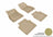 MAXpider Rubber Floor Mats for 2016 2015 2014 2013 2012 2011 2010 Buick LaCrosse [Covers Front & Rear Row, Tan] L1BC02501502