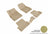 MAXpider Rubber Floor Mats for 2019 2018 2017 2016 Buick Cascada [Covers Front & Rear Row, Tan] L1BC03201502